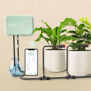 lot 9788 image: LetPot Automatic Watering System for Potted Plants, Wi-Fi & App Control Drip Irrigation Kit System, Smart Plant Watering Devices for Indoor Outdoor, Water Shortage Remind, IPX66, Green