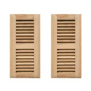 lot 9794 image: 2Pcs Red Oak Drop in Floor Register��4X10 Inch��with Damper��Unfinished.