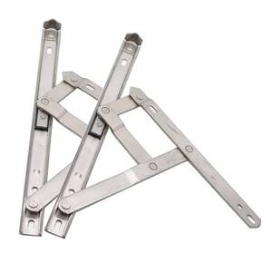 lot 10034 image: Casement Window Hinges 10-inch Stainless Steel Friction Stay Hinges - 2pcs