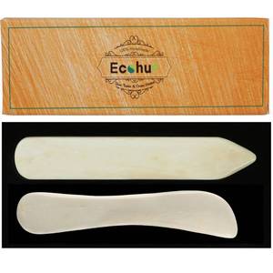 lot 10047 image: Ecohu Bone Folder & Creaser Tool - 2PCS - Scoring, Folding for Origami, Paper Crafts, Bookbinding, Leather Crafts and Card Making & Folding Paper