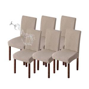 lot 10056 image: Genina Waterproof Chair Covers for Dining Room Chair Slipcovers Set of 6