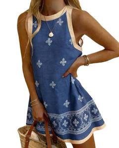 lot 10096 image: BEPOYIYE Womens Summer Tank Dress Sleeveless Crewneck Mini Sundress