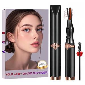 lot 10104 image: Heated Eyelash Curler - 2 in 1 Clip-Type Heated Lash - Electric Eyelash Curler Rechargeable for 24H Long Lasting, 3 Heating Modes, 8S Fast Heating, Makeup Tool Gifts for Women Girls, Black-GB