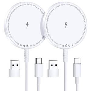 lot 10107 image: MagSafe Charger 2 Pack Magnetic Wireless Charge iPhone 17-12 & AirPods