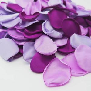 lot 10117 image: ZOOYOO 200Pcs Silk Rose Flower Petals For Valentaines Day,Wedding Flower Gril Basket,Aisle Scatter,Table Centerpieces,Romantic Night Decoration,3.5cm Each(Purple Series��