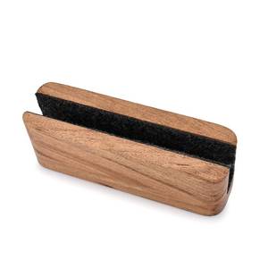 lot 10122 image: EDHAS Laptop Holder Acacia Wood Vertical Laptop Stand for Desk Compatible with Apple MacBook, Microsoft Surface, Gaming Laptops, IPad, Tablets (8 x 2.3 x 2.5)