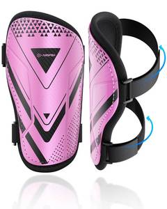 lot 10138 image: Shin Guards Soccer Kids Youth, CE Certified Airsfish Shin Pads Protection Gear for 2-18 Years Old Boys Girls Teenagers High Impact Resistant Breathable Comfortable 1 Pair 4 Sizes (XX-Small, Pink)