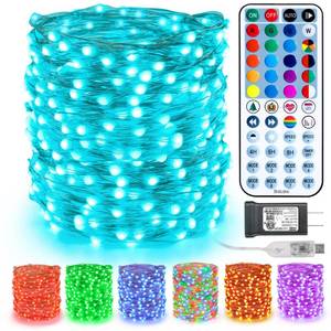 lot 10139 image: BrizLabs Color Changing Fairy Lights 66ft 200 LED, USB & Adapter Powered