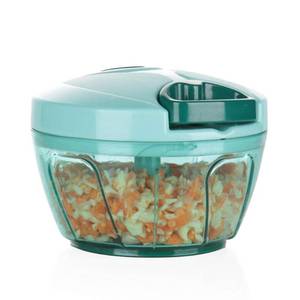 lot 10166 image: Ourokhome Manual Food Processor Vegetable Chopper, Portable Hand Pull String Garlic Mincer Onion Cutter for Veggies, Ginger, Fruits, Nuts, Herbs, etc., 500ml, Blue