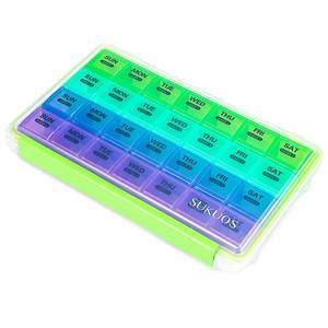 lot 12199 image: Sukuos 28-Day Pill Organizer Large Moistureproof
