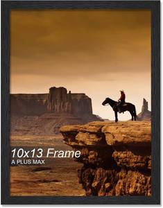 lot 12200 image: A PLUS MAX 10x13 Picture Frame Black Wall Mount
