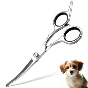 lot 12216 image: Jaasuee Curved Dog Grooming Scissors 4CR Stainless Steel