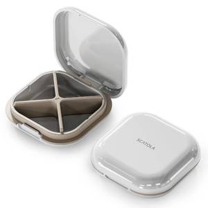 lot 12217 image: ONTERATE Travel Pill Case, 4 Compartments