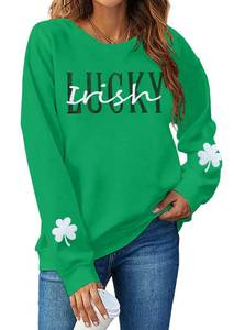 lot 12248 image: FASHGL St. Patrick Long Sleeve Pullover L