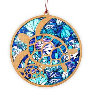 lot 12289 image: Mailamcraft Sea Turtle Acrylic Suncatcher Ornament