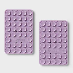 lot 12328 image: Heyday Suction Mount Phone Holder 2pk Pastel Lavender