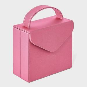lot 12342 image: A New Day Jewelry Box with Top Handle - Pink