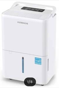lot 13577 image: Kesnos Dehumidifier 30 Pints  2,000 Sq. Ft. Coverage  ENERGY STAR Certified 2025  Quiet Dehumidifier for Bedroom & Home