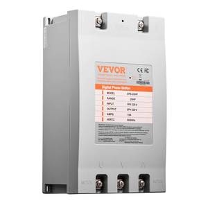 lot 17355 image: VEVOR 20HP Digital Phase Converter 220V 70A  Retail $369.99