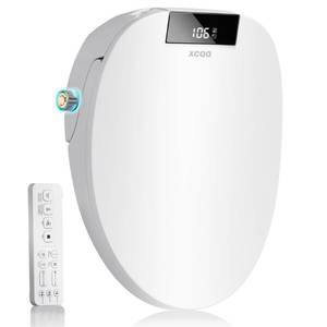 lot 17373 image: XCQQ Electric Heated Bidet Toilet Seat Round S90R  Retail $169.99