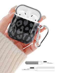 lot 18094 image: Aitipy AirPods Case Black Cheetah Print 1st & 2nd Gen
