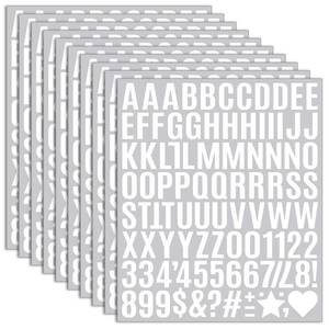 lot 18143 image: PartyGarden White Vinyl Alphabet Stickers 1 Inch 10-Sheet