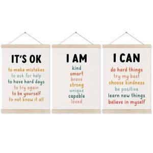 lot 18144 image: Koesus Inspirational Wall Art Poster Hanger Frame Set