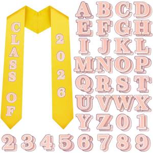 lot 18176 image: LemonSecret 3D Letter Number Decorative Patches with Adhesive Dots
