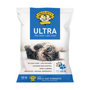lot 19651 image: Dr. Elsey s Precious Cat Ultra Unscented Clumping Clay Cat Litter  40lb Bag
