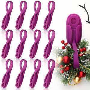 lot 20482 image: Fiada 12 Pcs Cord Bundlers Organizer for Appliances, Purple