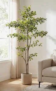 lot 17375 image: Artificial Black Olive Tree Plant 39in