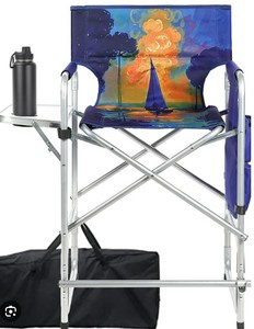 lot 1461 image: Tall Folding Lawn Chair- Multicolor