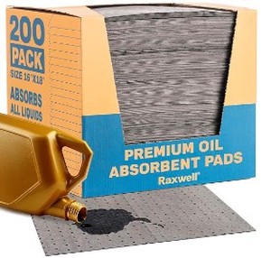lot 1497 image: Raxwell 200 Pack Absorbent Pads 16 x 18 inch