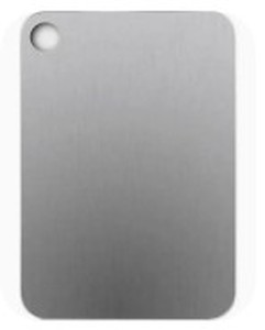 lot 10014 image: Titanium Cutting Boards for Kitchen Double Sided Titanware Chopping Board,Dishwasher Safe Metal Cutting Boards Gifts(1PC-S-8x11.5In)