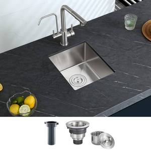 lot 1518 image: KINKIB Small Drop in Kitchen Sink - 13�15 Single Bowl Undermount Sink