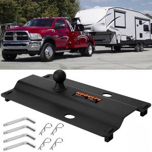 lot 1539 image: NUOVEPE Gooseneck Hitch Plate, 5th Wheel Adapter with 2-516 Ball
