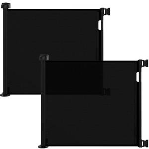 lot 1583 image: Veraste (2 Pack) Retractable Baby Gate for Doorways and Stairs, Mesh Safety Gate for Pet, Indoor & Outdoor Use, One-Hand Operation, Easy Installation, 33.6 Tall, Expands to 55 Wide��Black��