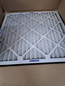 lot 1585 image: Aerostar 20x20x1 Pleated Air Filter