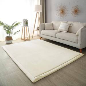 lot 1594 image: Loartee Thick Coral Velvet Rug - Area Rugs(67x67, Beige) for Play Mat Yoga Mat Exercise Pads Carpet