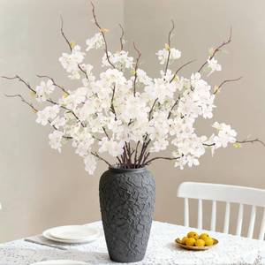 lot 1611 image: INXUGAO Artificial Cherry Blossom Branches Decor 12 PCS Fake Flowers Indoor