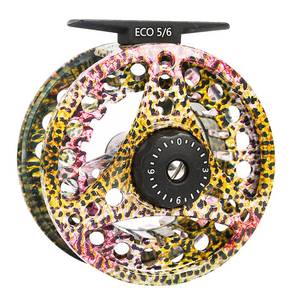 lot 2312 image: MAXIMUMCATCH Maxcatch ECO Fly Reel Large Arbor with Aluminum Body (34wt 56wt 78wt) (Rainbow Trout, 78 Weight)