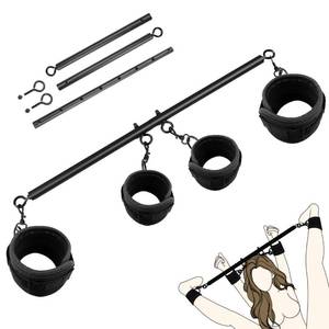 lot 2314 image: Spreader Bar Sex Toys Sex Furniture Restraints with Handcuffs Ankle Cuffs BDSM Bondage Set for Couples Adults SM Games Sex Play Adjustable and Detachable 22-36 Inch (Black)