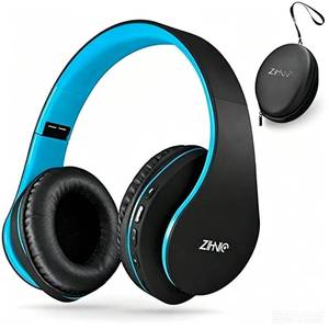 lot 2325 image: ZIHNIC Bluetooth Headphones Over-Ear, BlackBlue