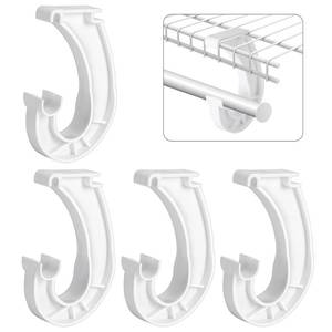 lot 2338 image: A 4 Pcs Hanging Closet Rod Support, 34 Closet Shelf Rods Holder