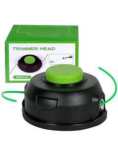 lot 2365 image: SB00L00 Trimmer Head Replacement Compatible with Greenworks 2926507, M10 x 1.25 LH Bump Feed Spool Head for Select Greenworks String Trimmers, Pre-Wound Dual 0.080 x 17Ft Line