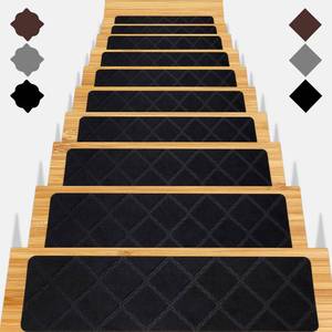 lot 7768 image: Gmonby Stair Treads Non-Slip Carpet Runner 15pc