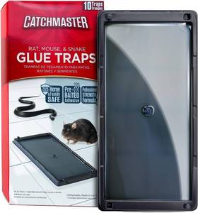 lot 8408 image: Catchmaster Rat & Mouse Glue Traps 10 Pack Large