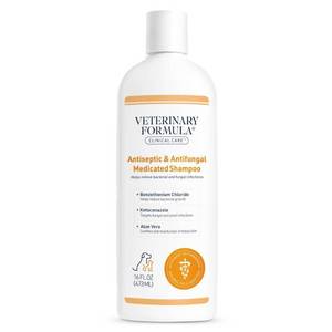 lot 8409 image: Veterinary Formula Clinical Care Medicated Shampoo 16 fl oz