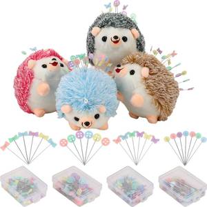 lot 9822 image: Riceshoot 4 Pcs Hedgehog Shape Pin Cushion Cute Pincushions for Sewing