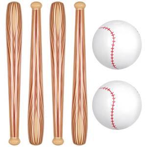 lot 10179 image: Lewtemi 6 Pcs Inflatable Baseball Set, Halloween Props Party Favors